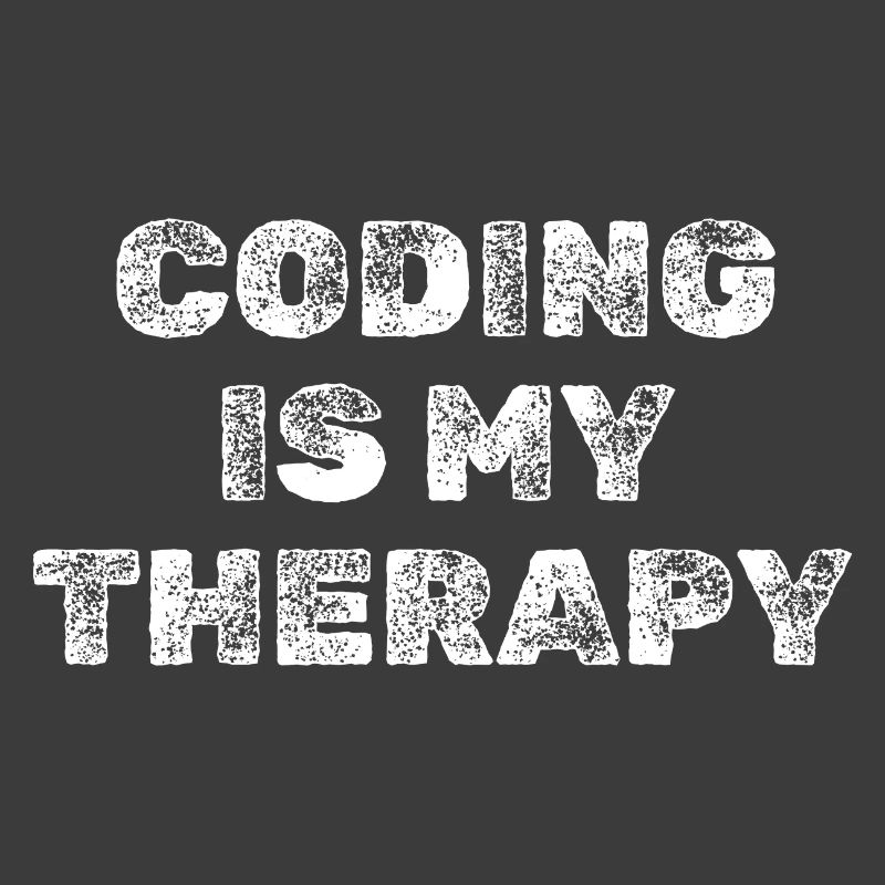 Coding Is My Therapy Programmierer Shirt