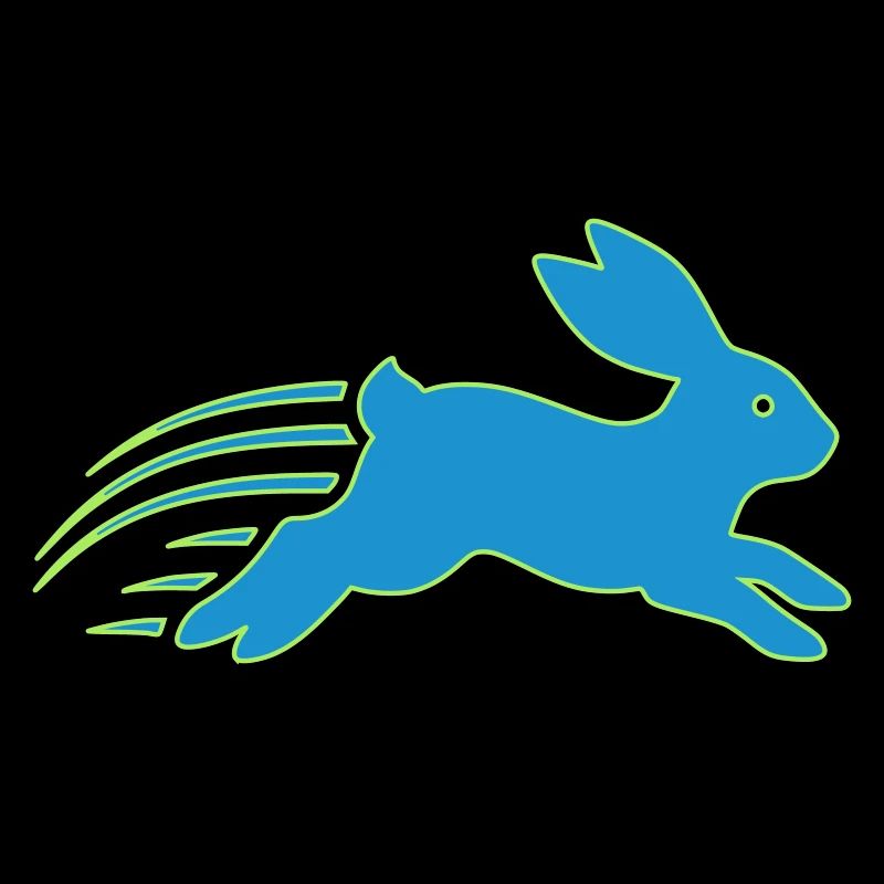 Running Bunny Speed Bunny Logo Vector