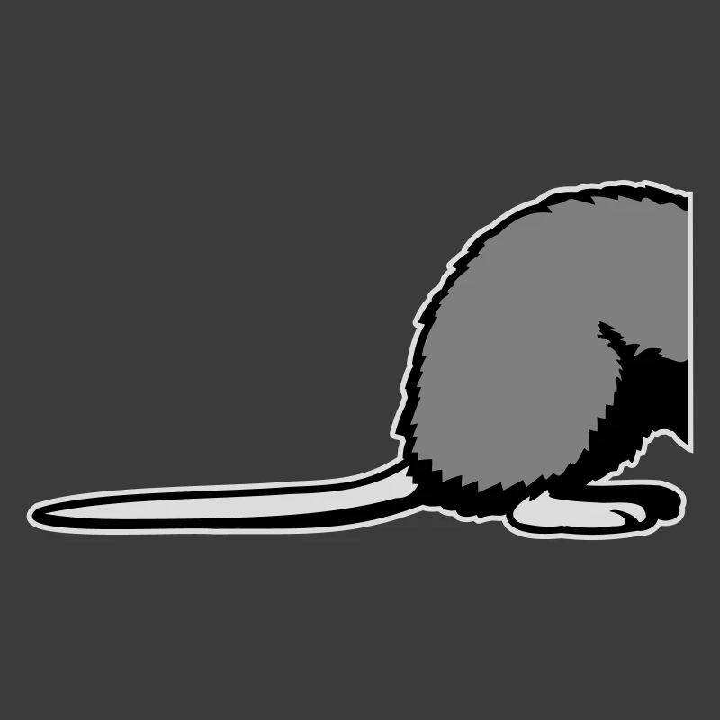 Rat Backside Semi Funny Tail Rodent Animal