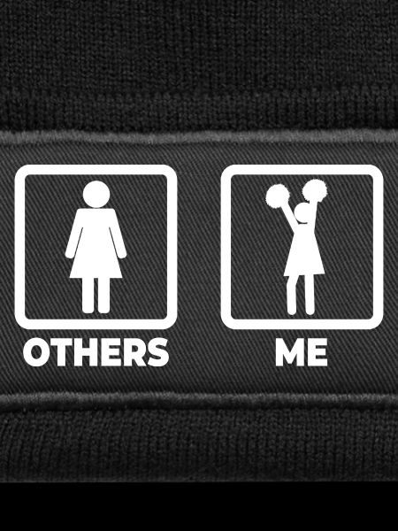 Cheerleader stick figure