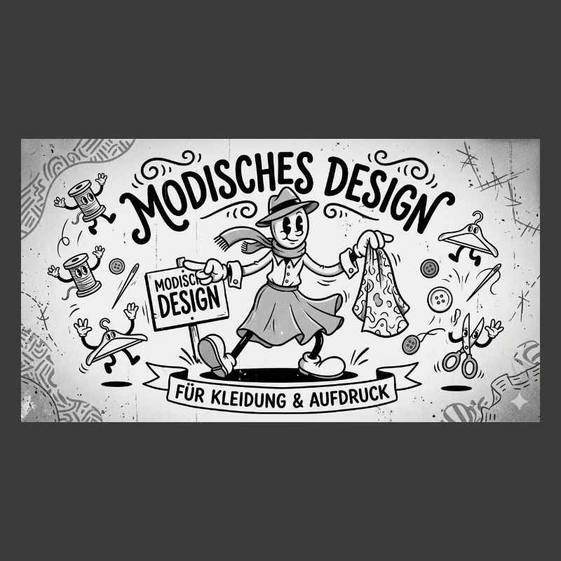 Nähkunst Modedesign Comic