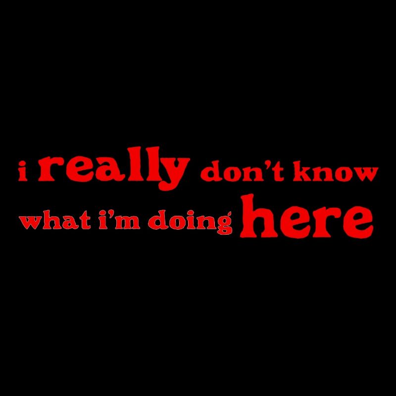 I really don t know what i'm doing here