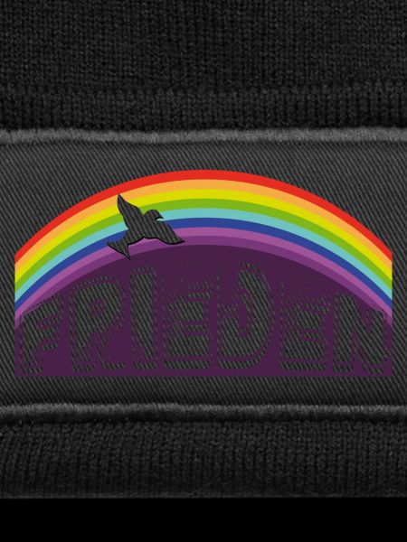 PEACE LETTERING with rainbow
