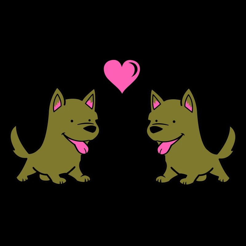 hund comic liebe