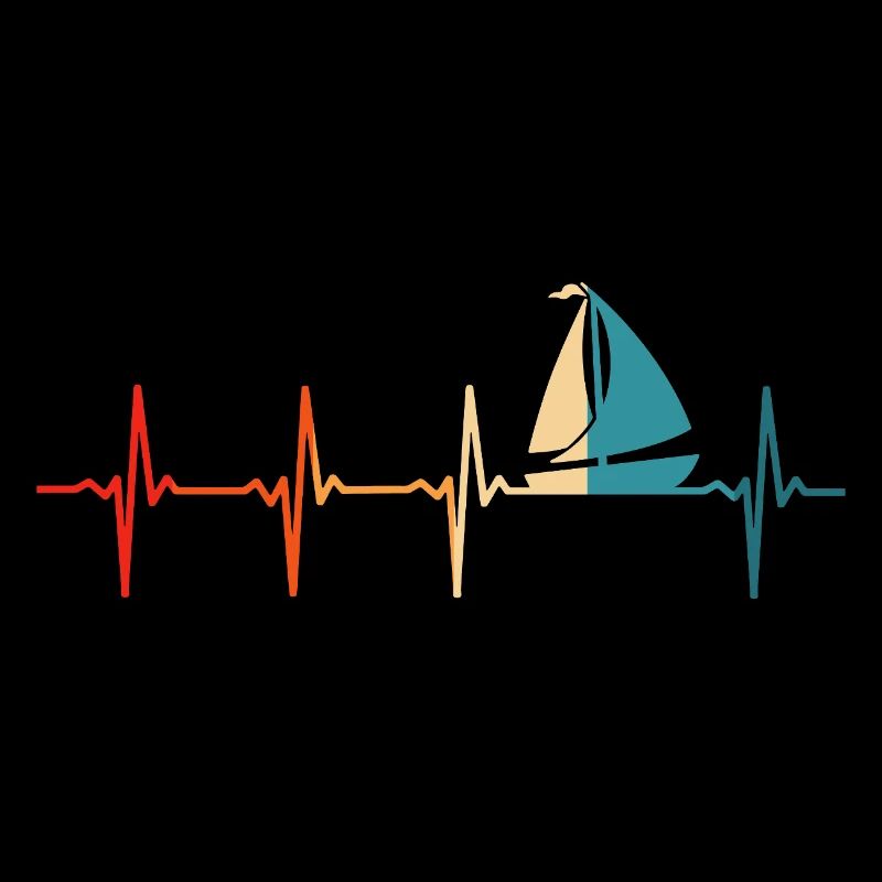 Bateau de marin rétro Heartbeat Sailing