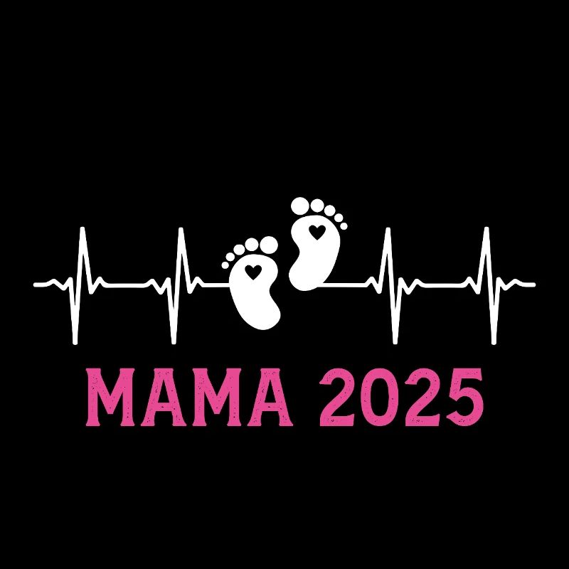 Mama 2025 Herzschlag Werdende Mutter