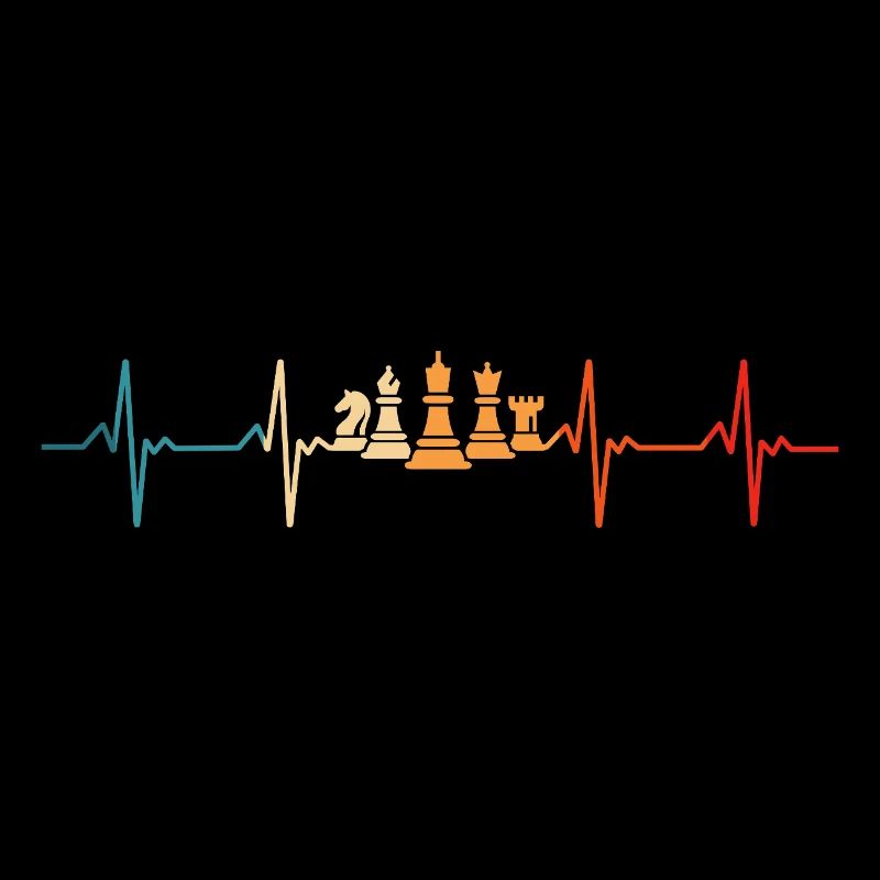 Schach Schachspieler Herzschlag