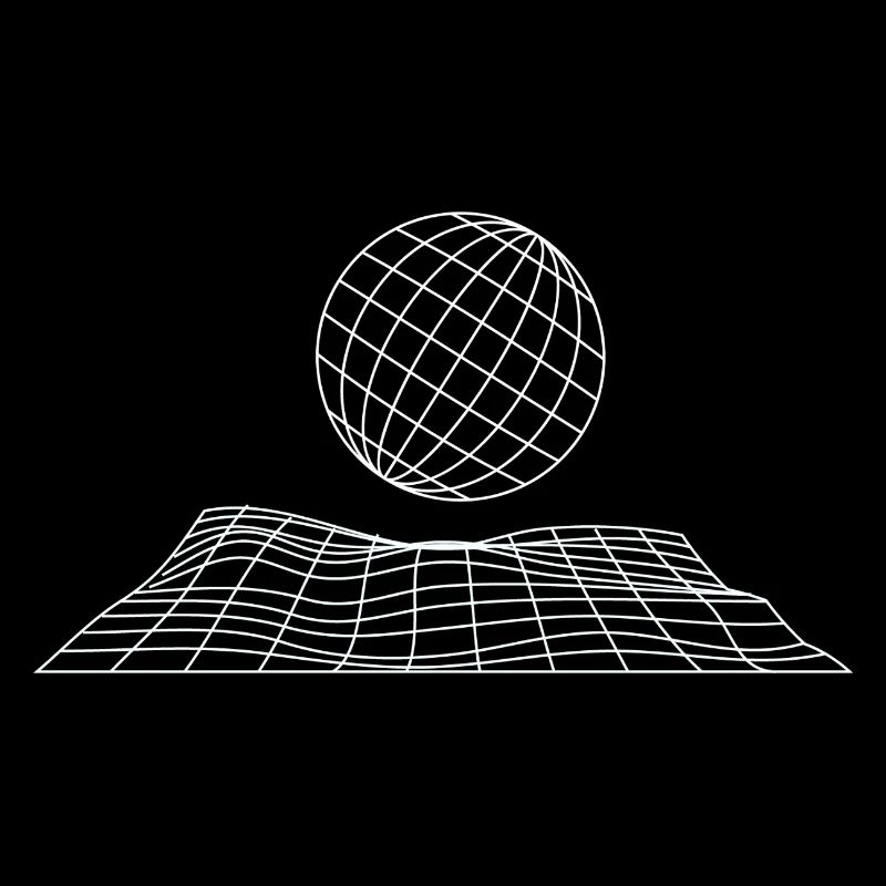 Futuristisches Gitterglobus-Design