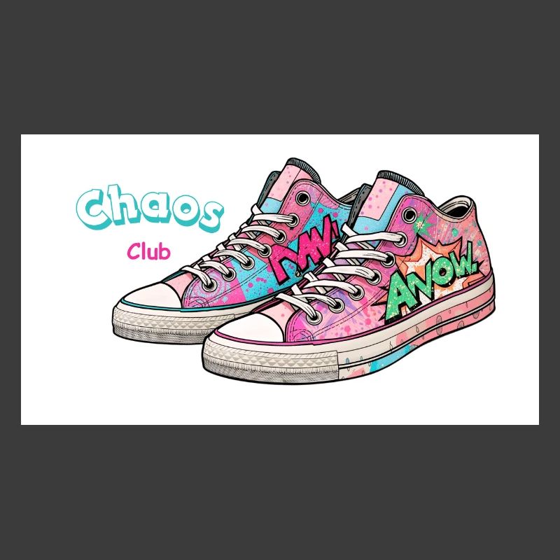 Bunte Sneakers mit Comic-Design