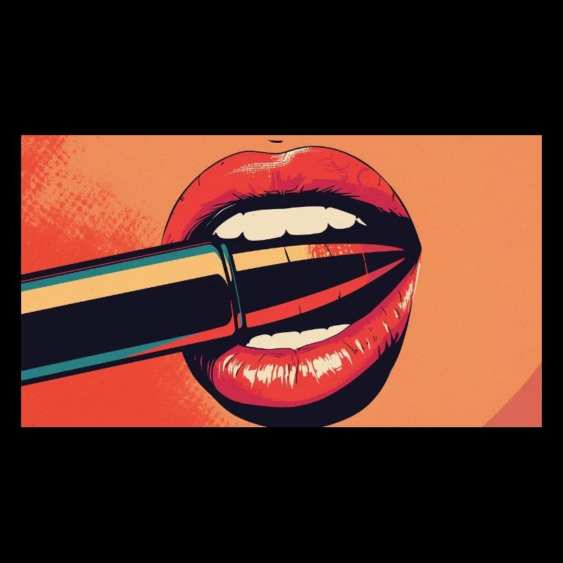 Lippen PopArt Kuss