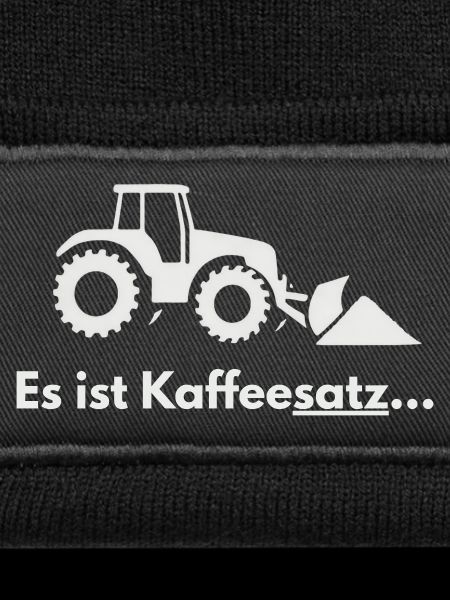 Kaffeesatz-Traktor Pflug-Motiv