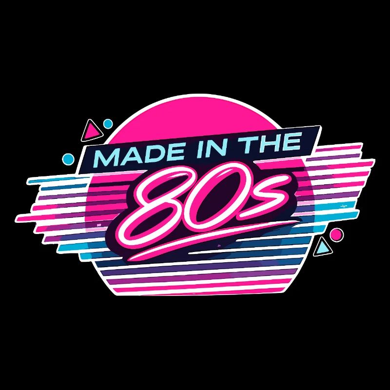 Made in den 80ern Neon Retro