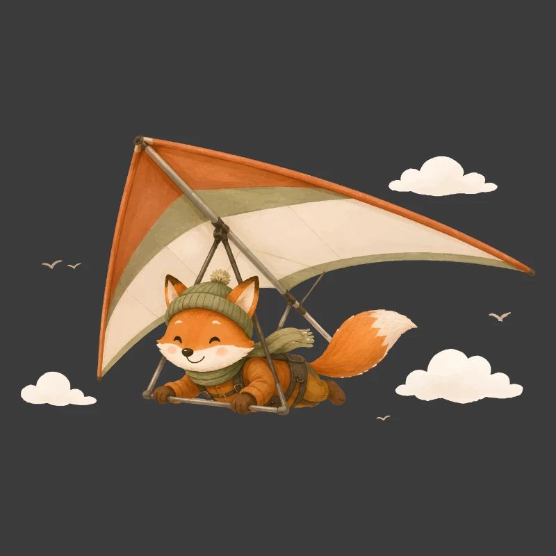 Motif de dessin animé Flying Fox