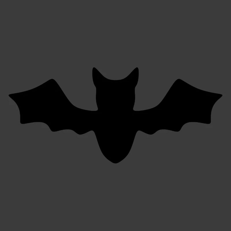 Celestial Bat Lunar Pattern on Cotton T-Shirt