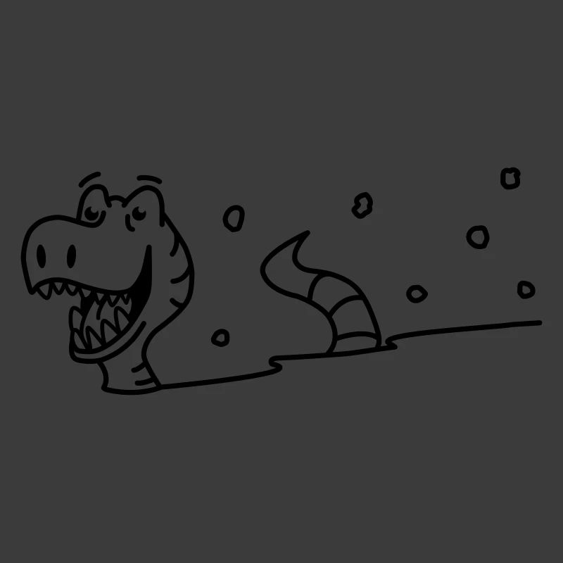 Dinosaurier im Schnee