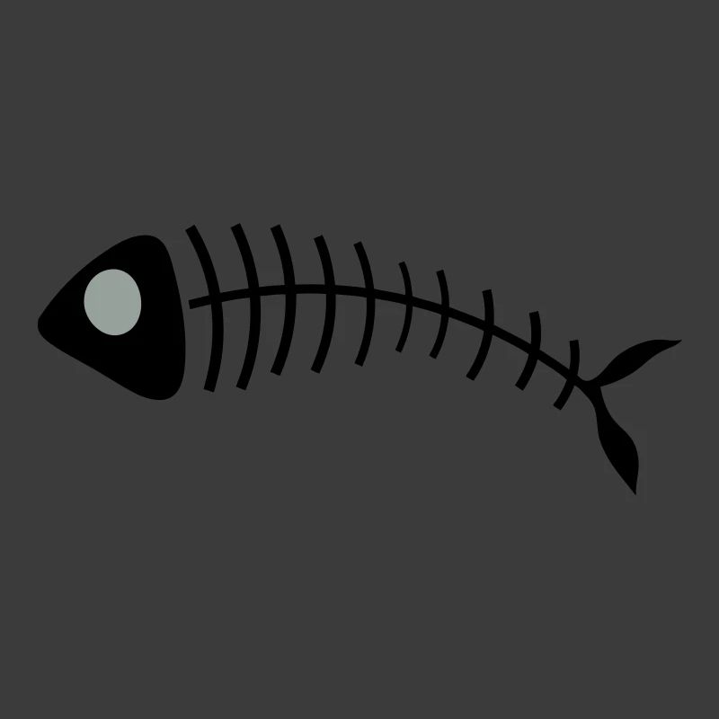 Stilisierte Fischgräten Illustration