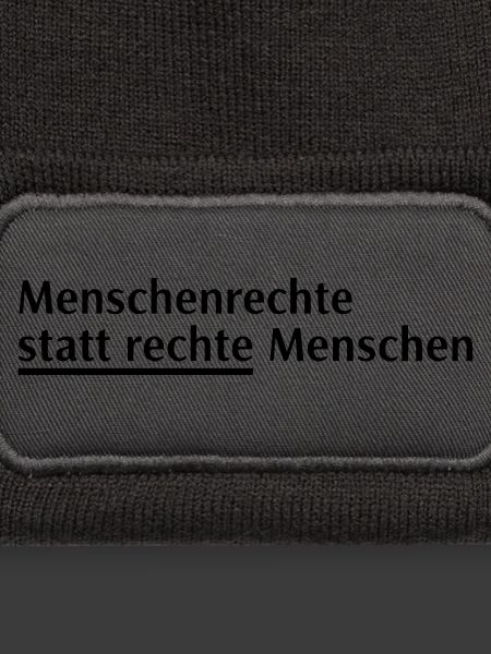 Menschenrechte Spruch Block