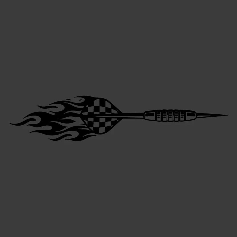 Dartpfeil Symbol Feuer