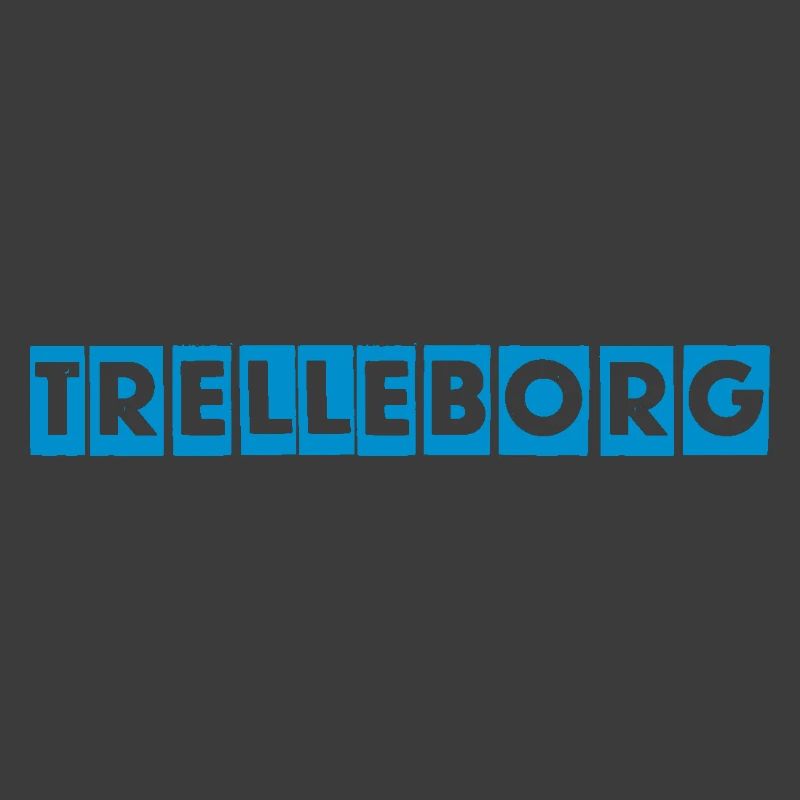 Trelleborg – Blaues Textdesign