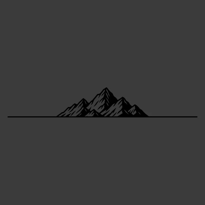 Mountains icon line
