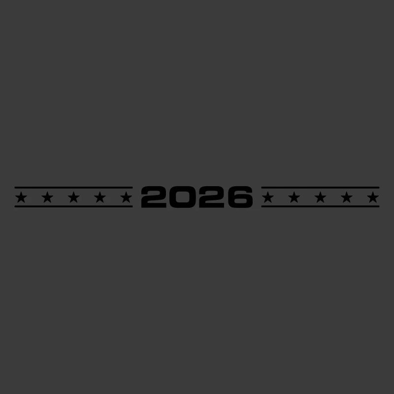 2026 Jahr Linie