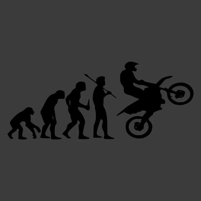 Evolution Affe zu Motocross