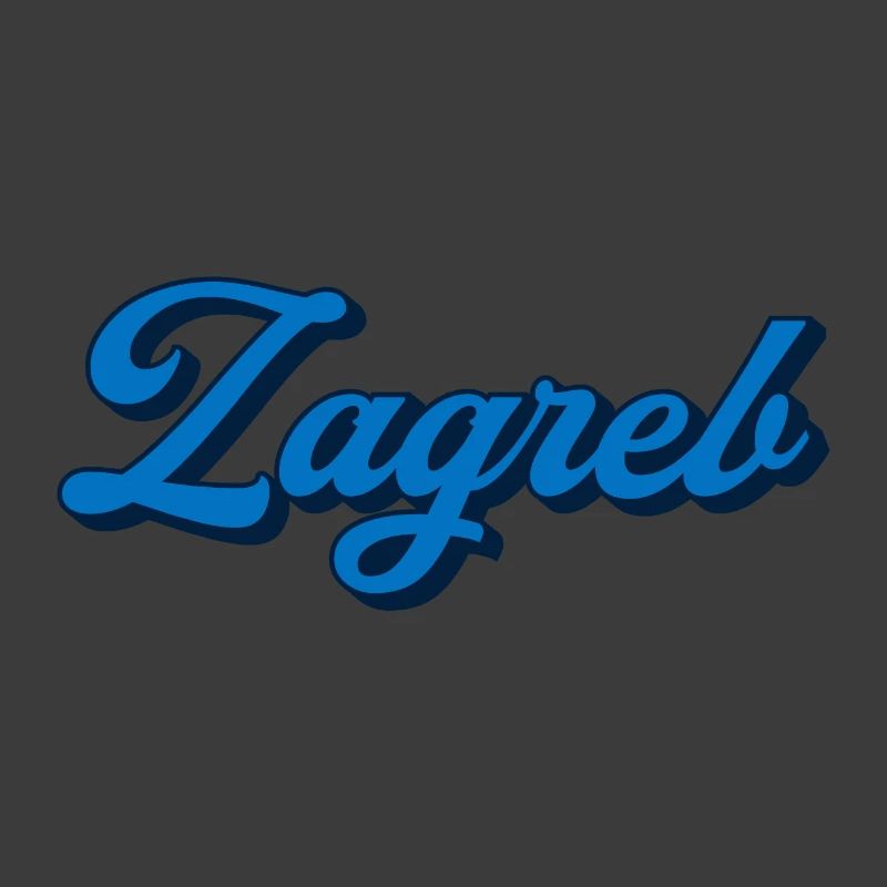 Zagreb Script Logo Stil