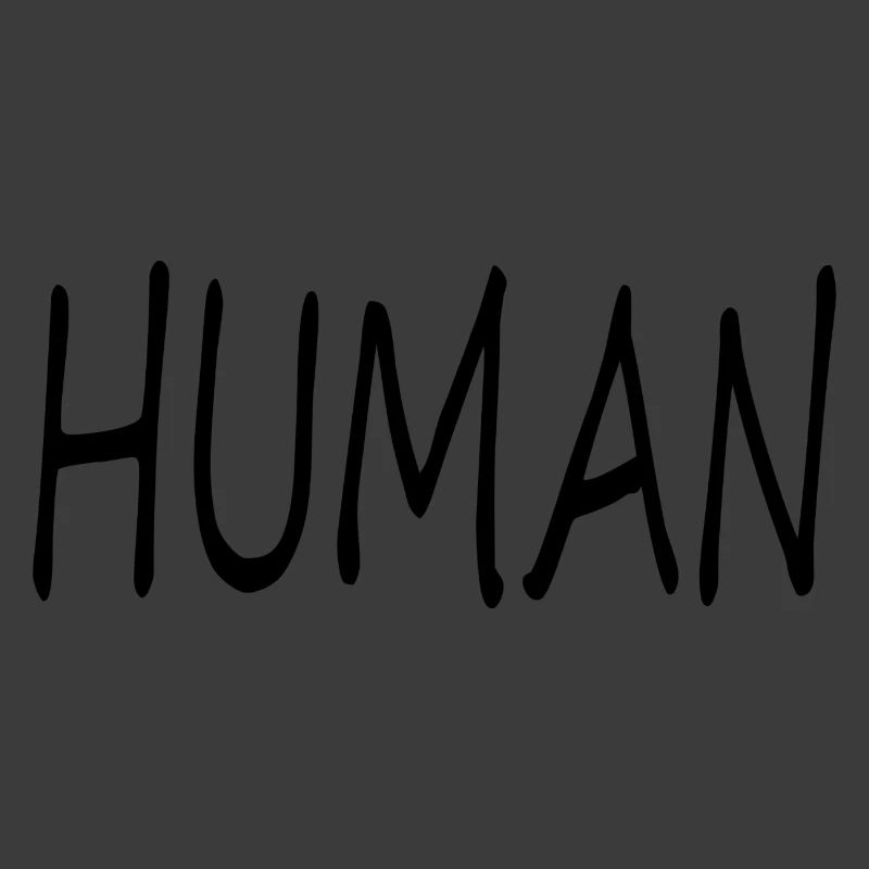 Schriftzug Human LGBT