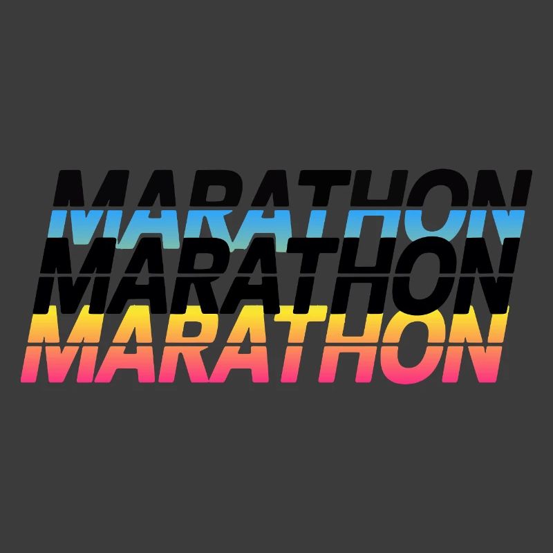 Marathon Gradient Typography