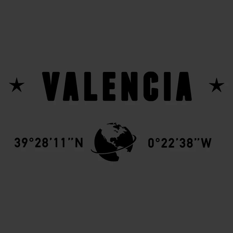 Valencia Spain Gps Coordinates Globe