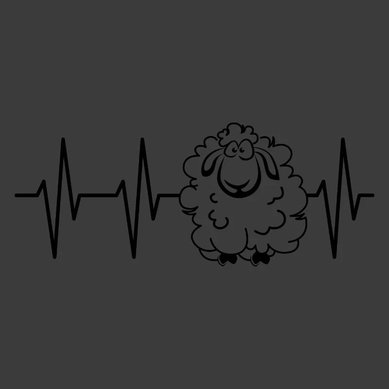 Pulse Sheep Sheep Heartbeat ECG Animals Comic Icon