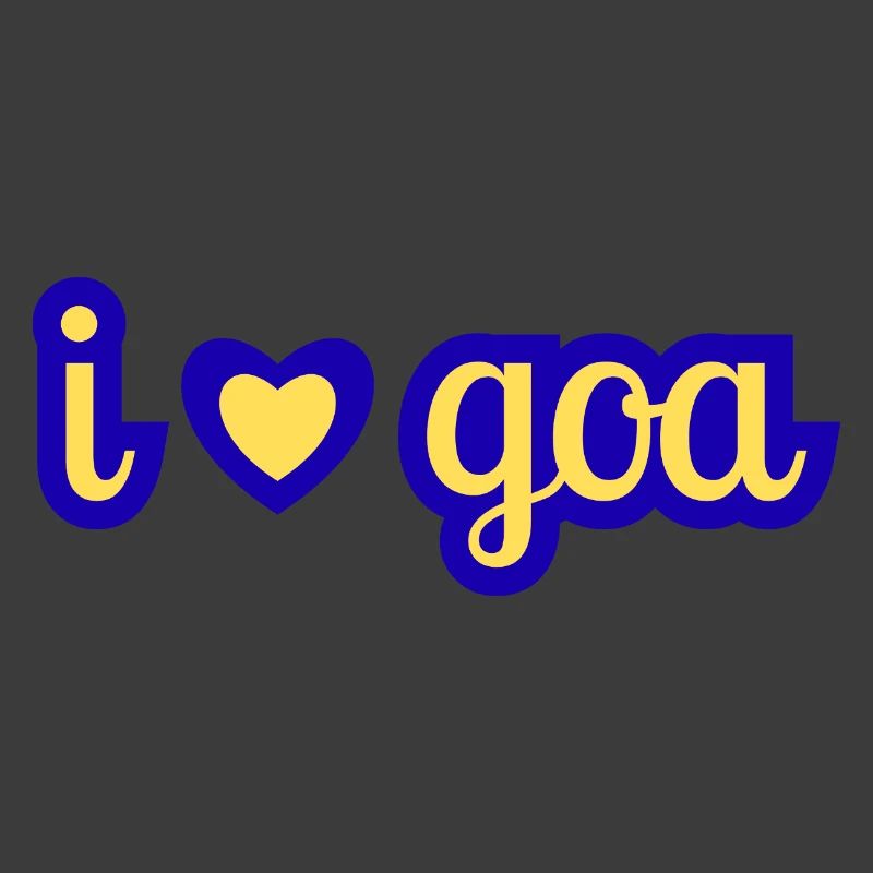 Ich liebe Goa Herz-Design