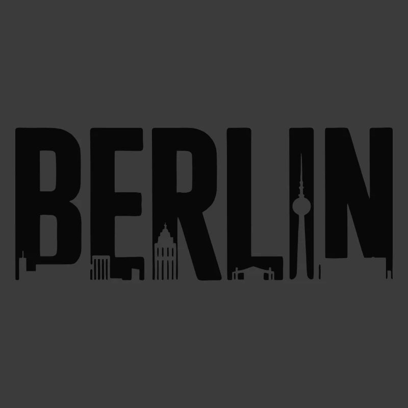 Berliner Skyline-Silhouette