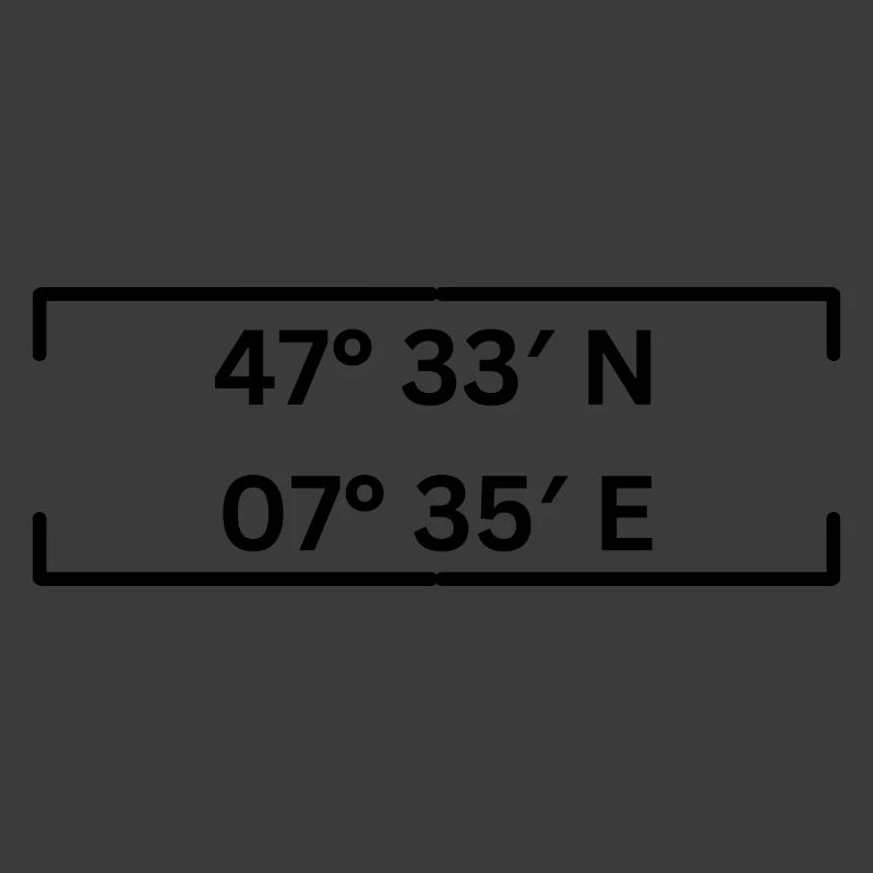 coordinates Basel Minimalist