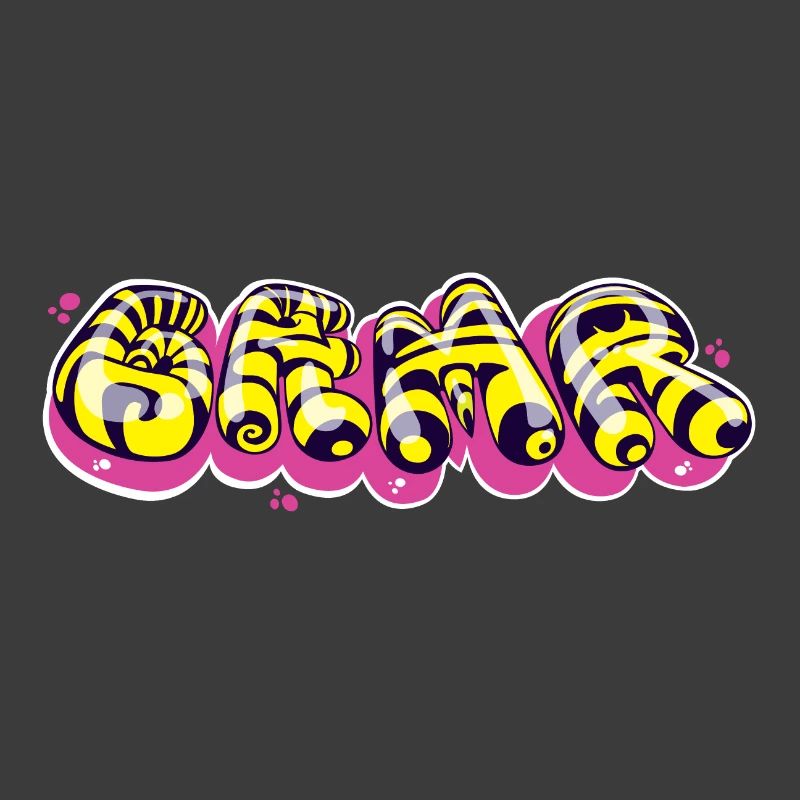 Conception de texte colorée de style graffiti