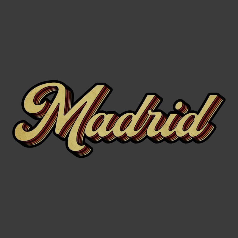 Madrid Retro Striped Script