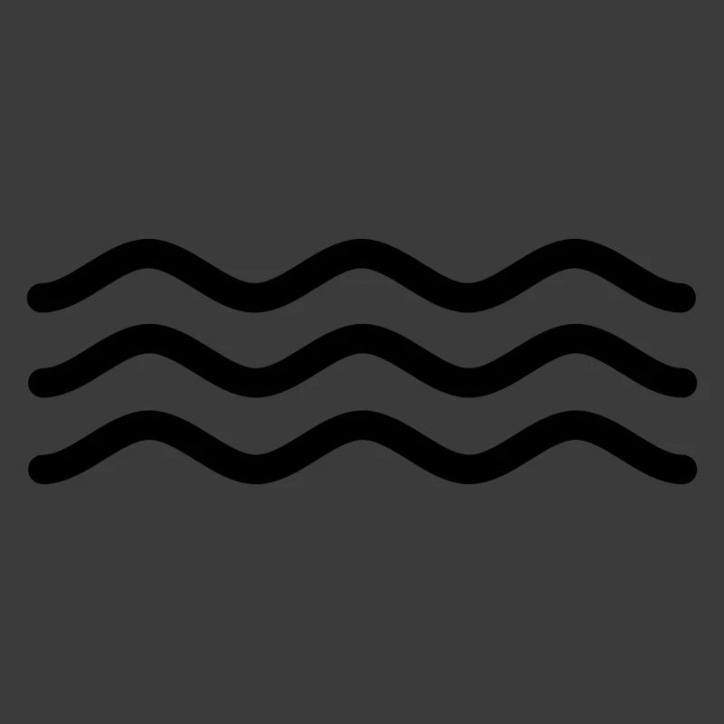 Abstraktes Zeichen für Wasser