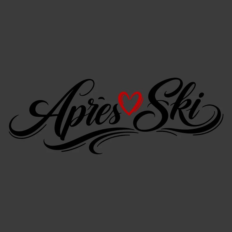 Apres Ski Herz Liebe