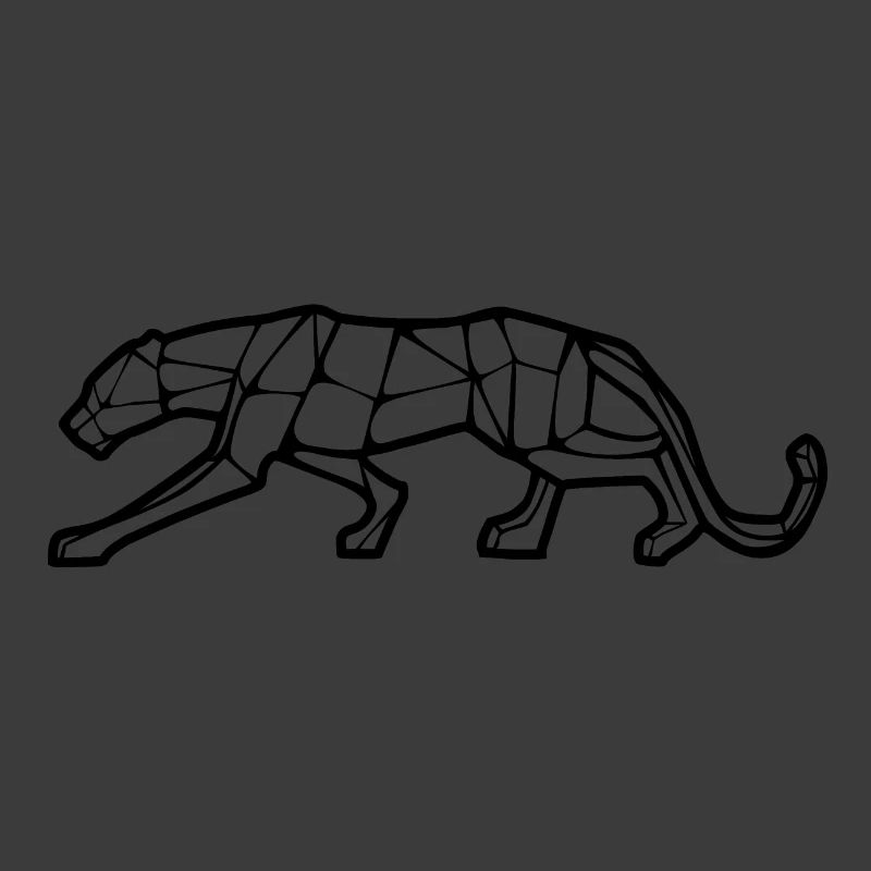 Geometrisches Design des Panthers