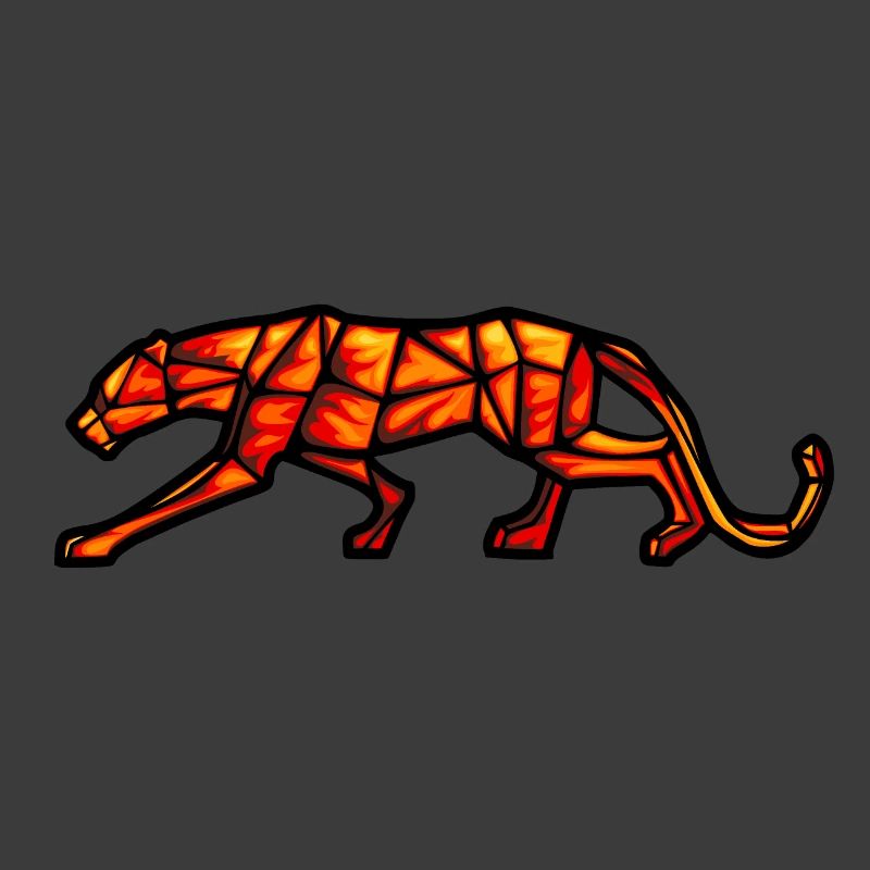 Geometrisches Design des Pantherfeuers