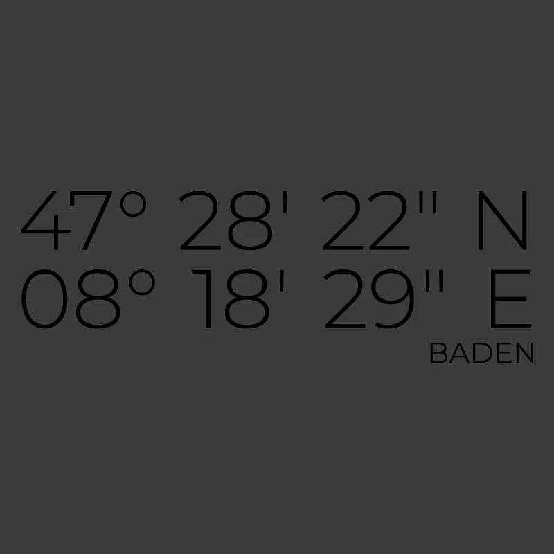 Coordinates Baden Aargau
