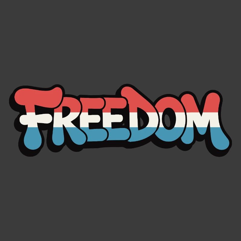 Freedom Typography Statement Design