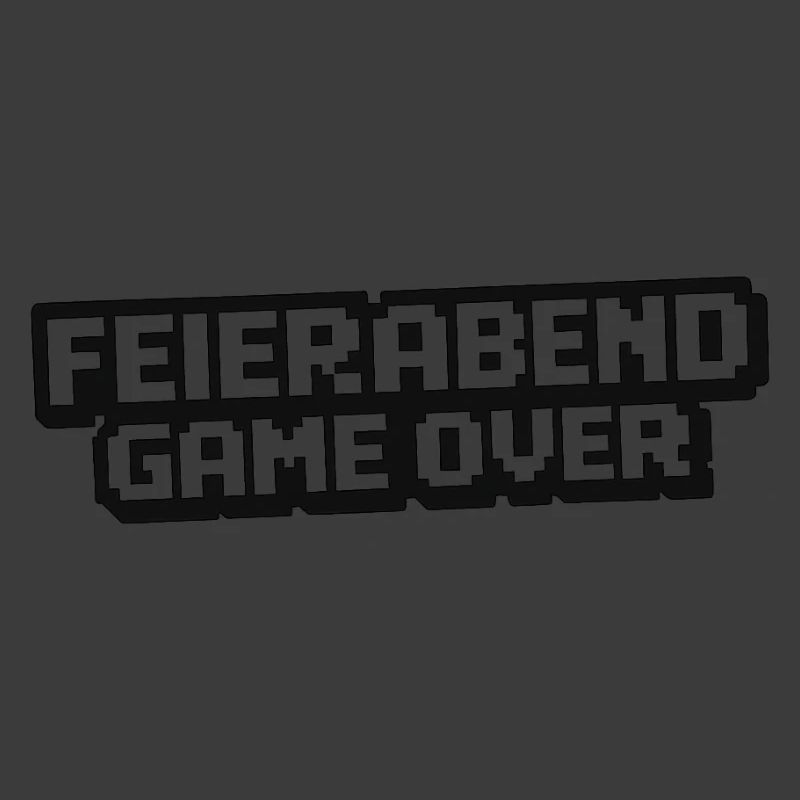 Feierabend Gameover Pixelstil