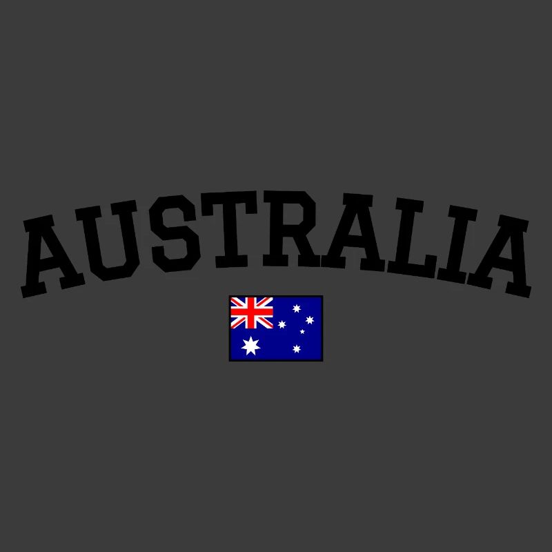 Australien Flagge Design Schwarz