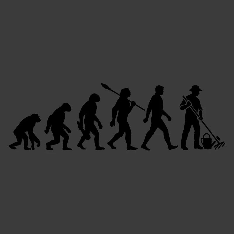 Evolution - Gärtner - Garten - Gartenarbeit