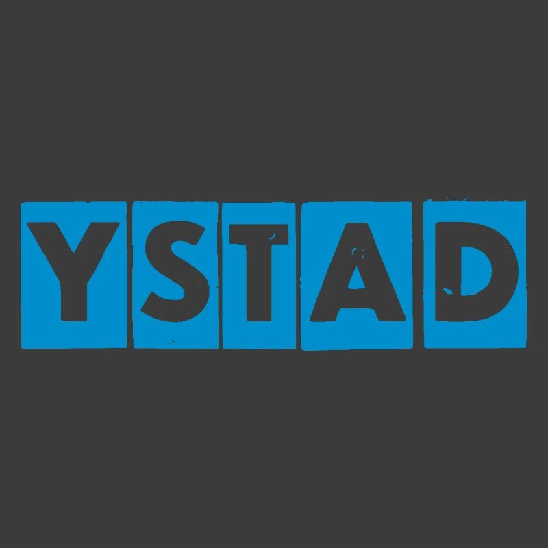Ystad – Blaues Textdesign