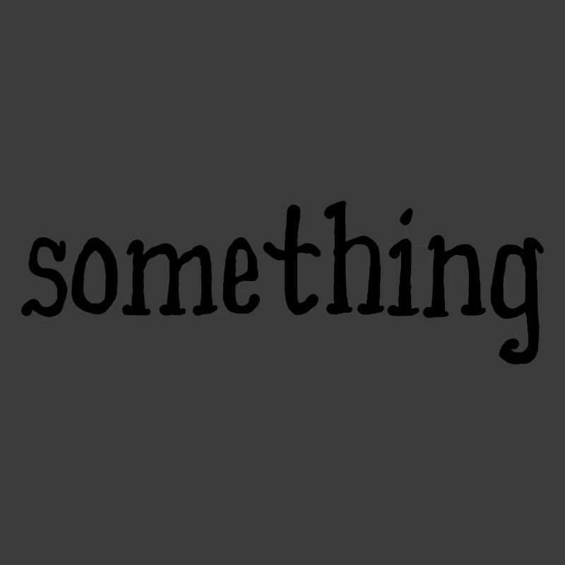 something - etwas - weiß