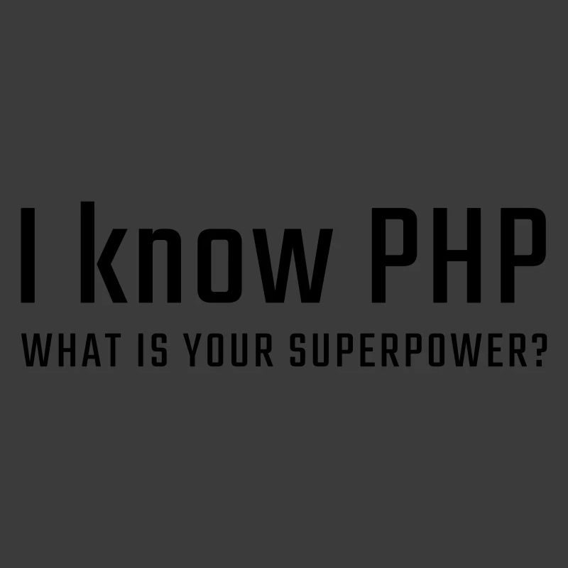 Je connais PHP