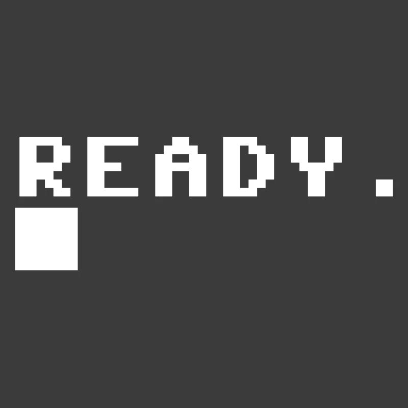 C64 Ready Nerd Computer Retro Geschenk Idee