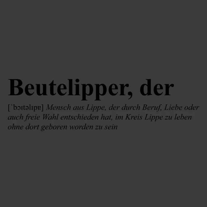 Beutelipper - Wörterbuch